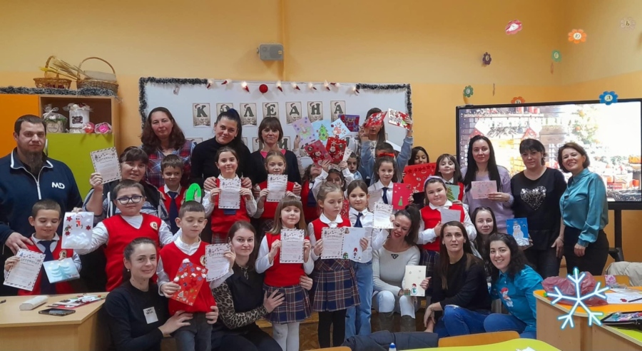 Коледна работилница с родители в нашето училище