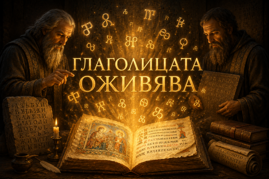 С буквите на предците: „Глаголицата оживява“