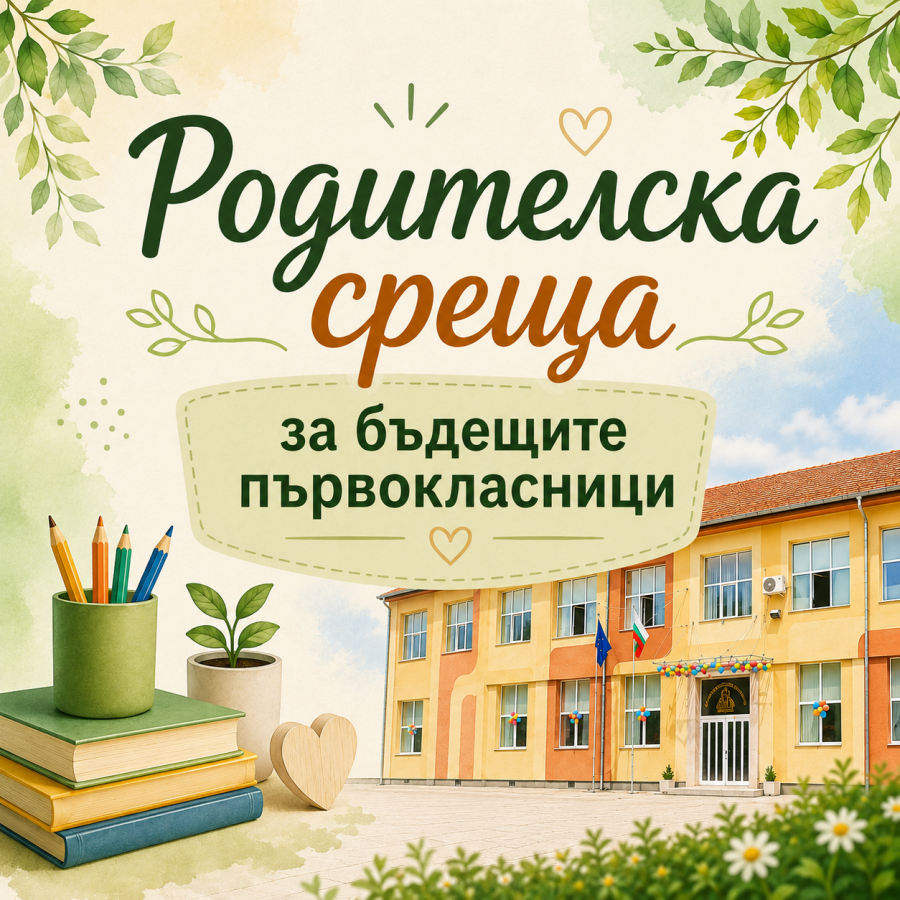 Родителска среща за бъдещите първокласници